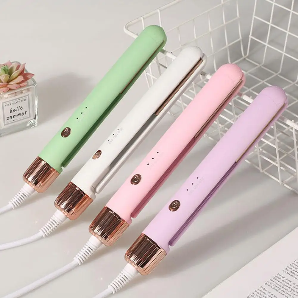 

Portable Hair Straightener for Women and Men Hair Straight Clip Portable Wireless Curling Iron Mini Hair Home Appliance G6S8