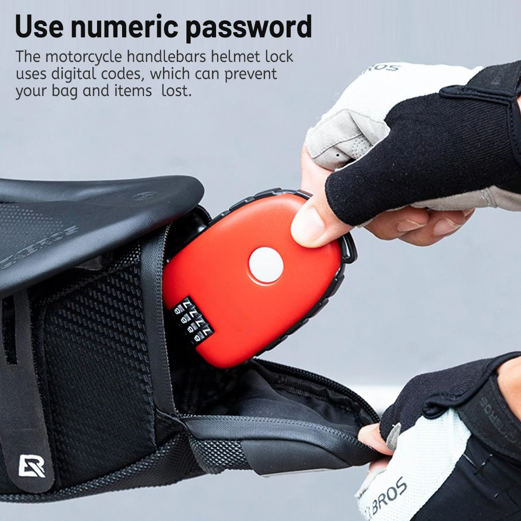 

Мотоциклетный замок на руль, портативный универсальный замок для шлема, защита от потери паролем, для мотоциклов, велосипедное защитное обо...
