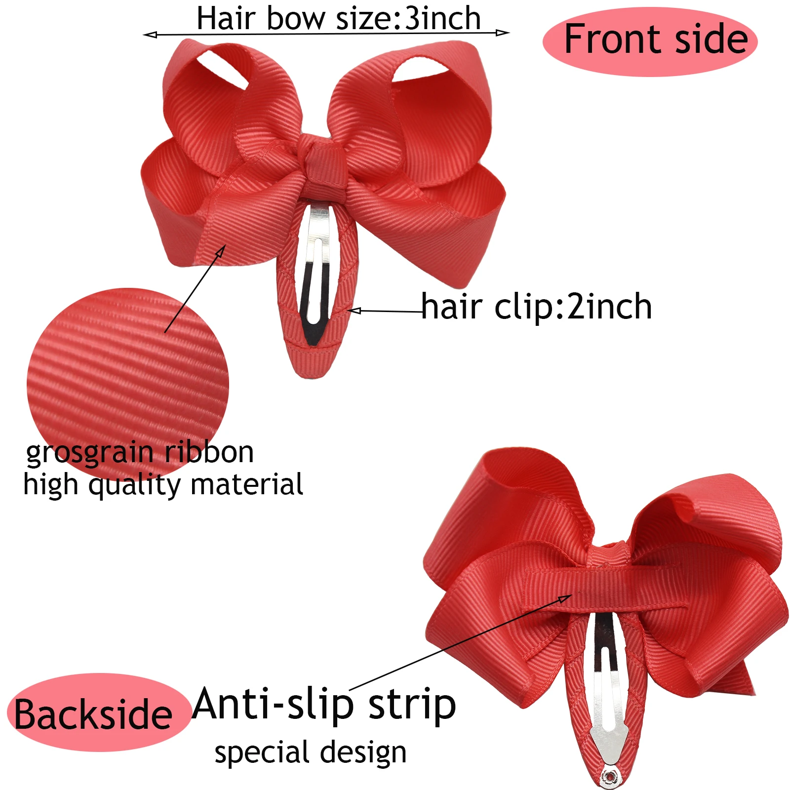 24 шт. заколки-бабочки для девочек 2 75 дюйма