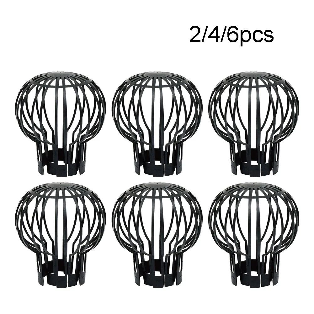 

2/4/6 Pcs Rooftop Floor Drain Downspout Anti Blocking Strainer Drainage Outlet Anti-blocking Plastic Round Mesh Cover