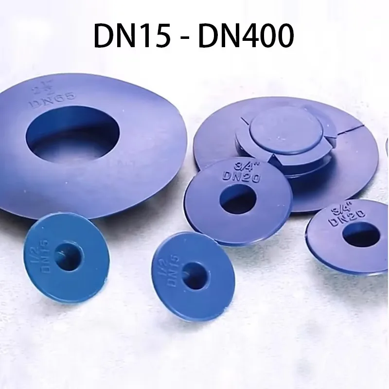 Фото Защитная заглушка для фланцев из ПВХ DN15-DN400 с широким краем, 1/2-22 дюйма, для защиты от пыли, аксессуар для труб и клапанов №4