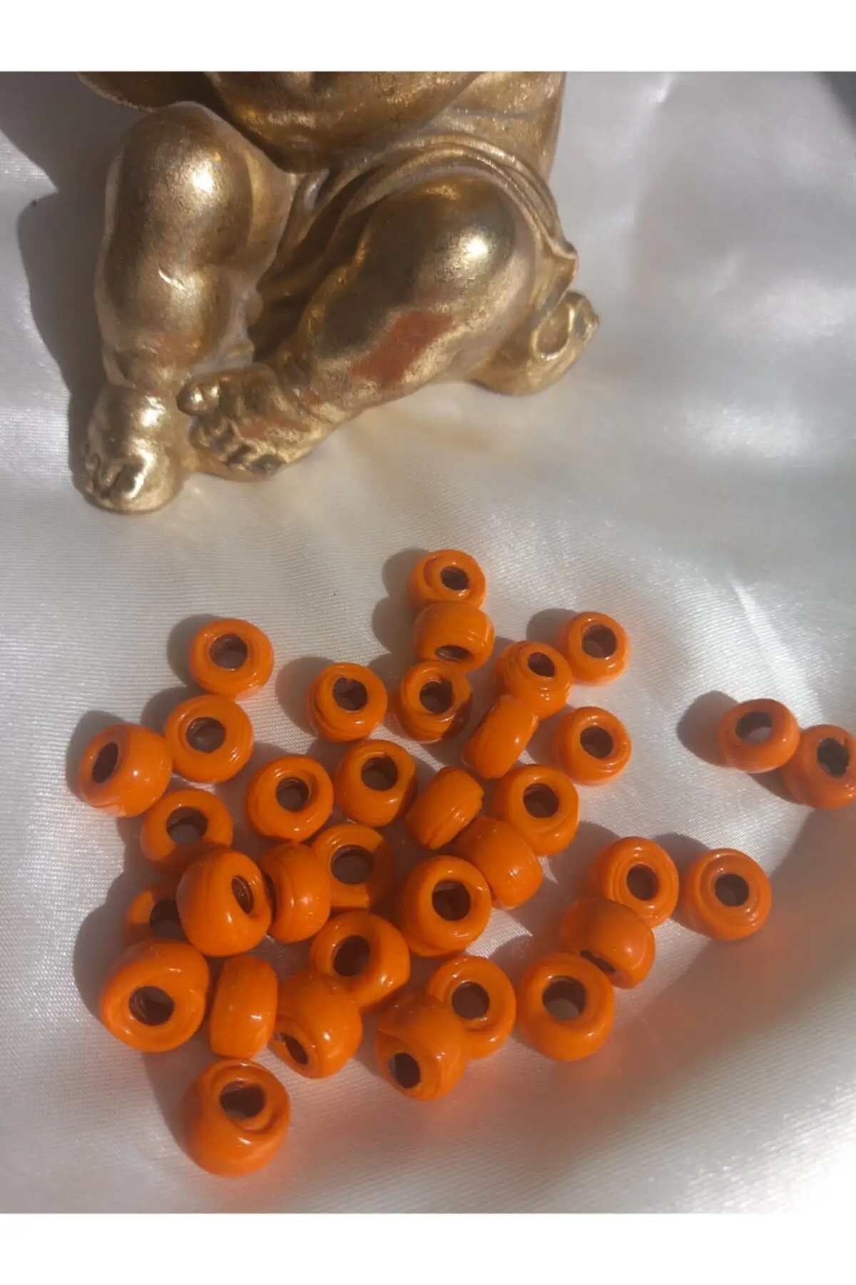 

Orange Lamb Glass Beads 10 Pcs