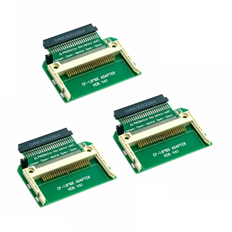 

3X Cf Merory карта компактная вспышка до 50Pin 1,8 дюймовый Ide жесткий диск Ssd адаптер