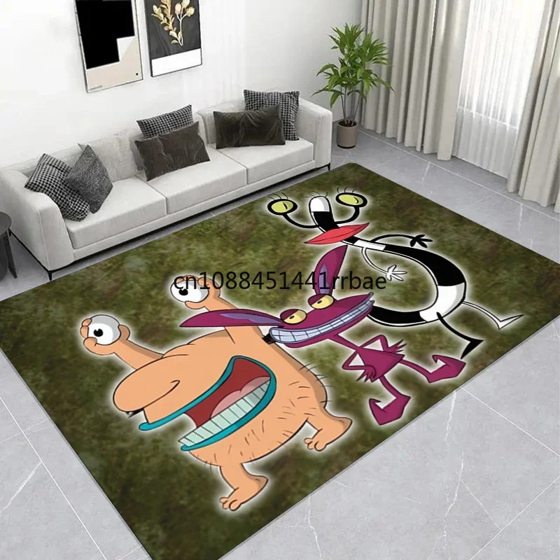 Фото Большой коврик AHHH R-Real Monster с художественным логотипом, коврик для гостиной, спальни, дивана, напольные коврики, коврик для ванной, игровой коврик №1
