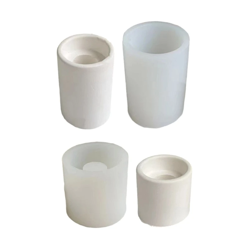 Gypsum Mold Long/short Candlesticks Silicone Mold Home Decors