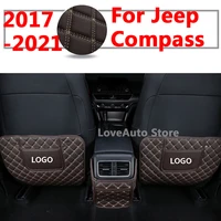for jeep compass 2017 2018 2019 2020 2021 car rear seat anti kick pad rear seats cover back armrest protection mat accessories