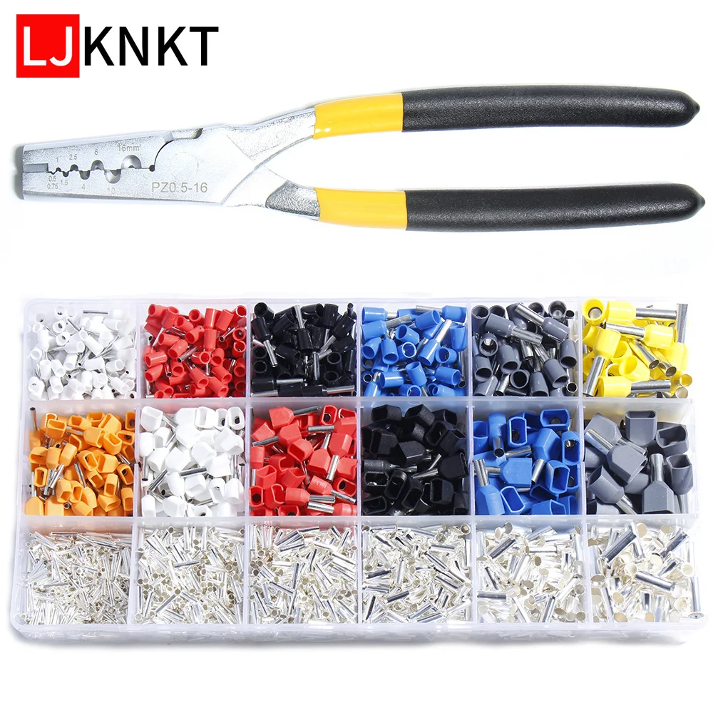 

Crimping Tubular Pliers Style Electrical Cable Cord Wire Naked Butt Wiring Terminals Sleeve Connector Copper pipe wire joint