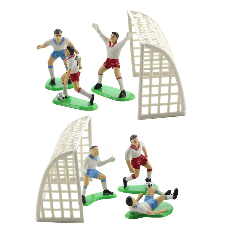 

Soccer Cake Footballdecorations Birthday Cupcake Toppers Topper Kids Party Figurines Cakes Team Decoration Figure Picks Theme