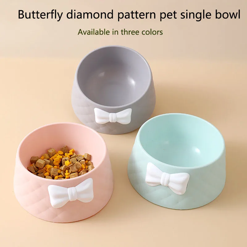 

Миски для домашних животных, миски для принцессы, милая миска для кормления с милым узором, миска для кормления кошек, миска с бантом для щенков, Алмазный Лук, кормушка для домашних животных