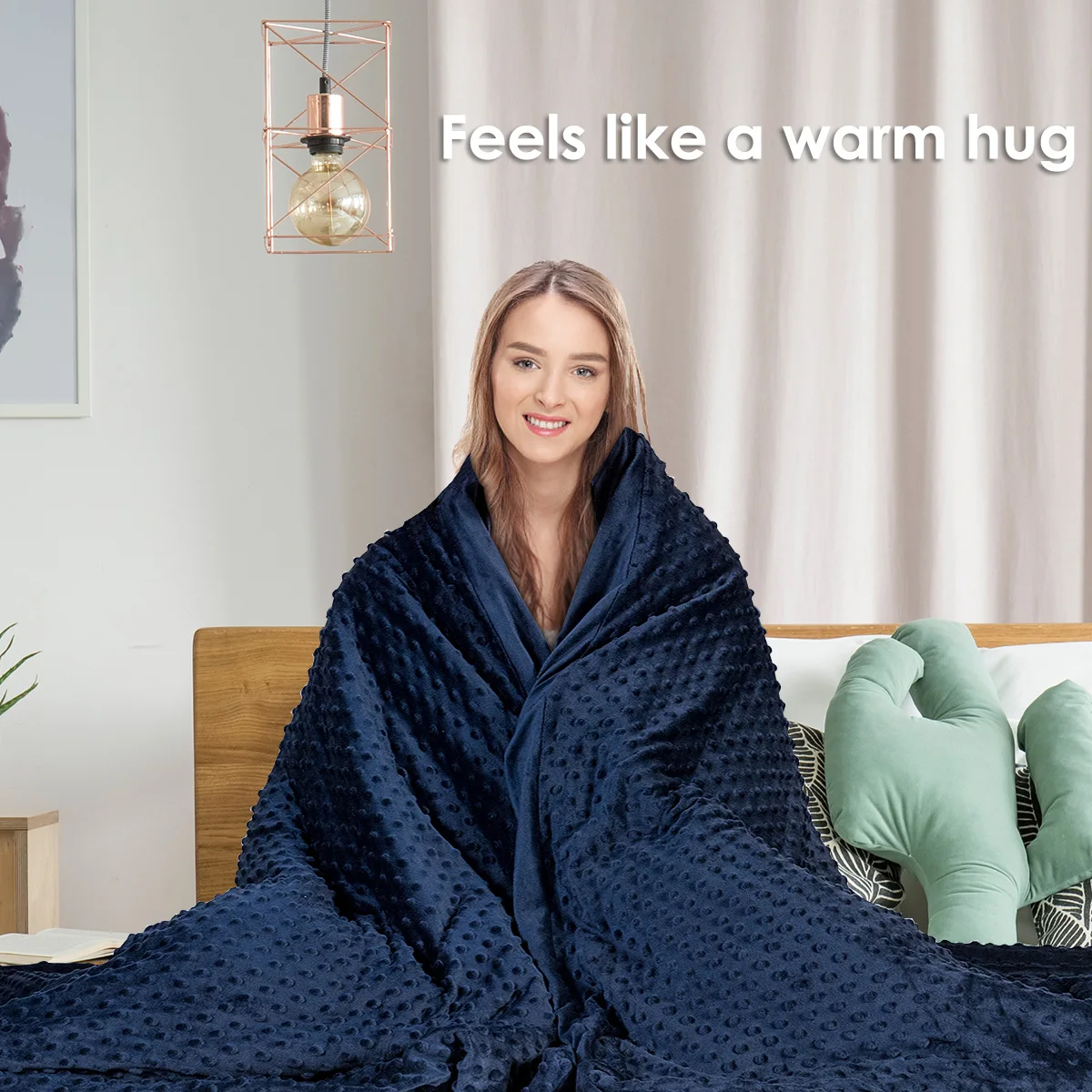 

Removable Super Soft Crystal Cover w/ Glass Bead 36''x48'' Blanket For Sofa Bed Cover Fluffy Soft