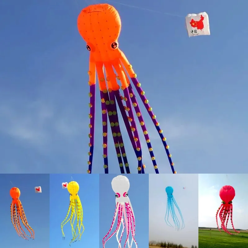 Бесплатная доставка 26 м большой воздушный змей-осьминог кулон надувной змей для
