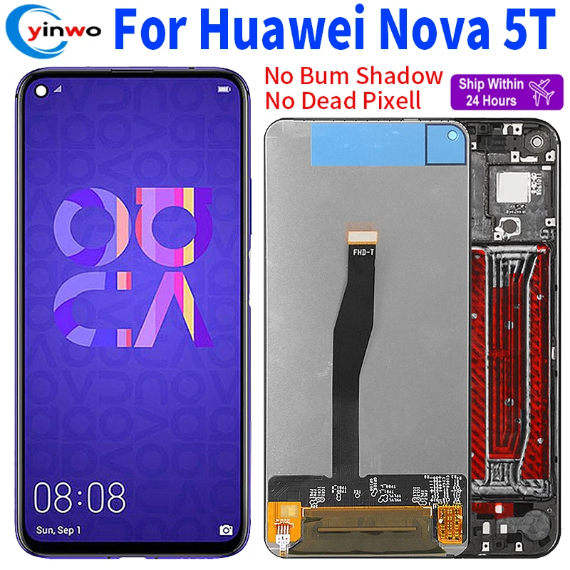 

100% Test 6.26" For Huawei Nova 5T /Honor 20 LCD Display Touch Screen Digitizer Assembly Replacement