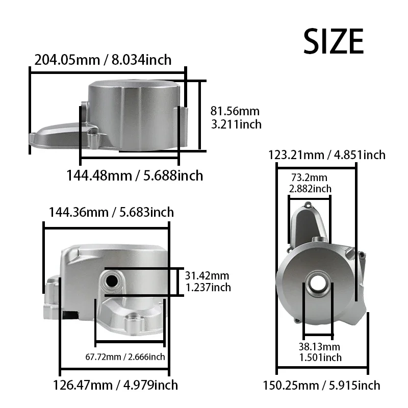LINGQI RACING алюминиевые детали шесть левых боковых статоров двигателя магнето