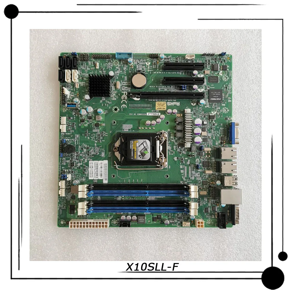 

X10SLL-F For Supermicro Server microATX Motherboard LGA 1150 Intel C222 Support E3-1200 v3/v4 DDR3 PCI-E 3.0 Perfect Tested