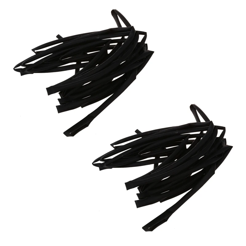 

2X 6 Meters 6Mm Dia Wire Wrap Heat Shrink Tubing Shrinkable Tube Black