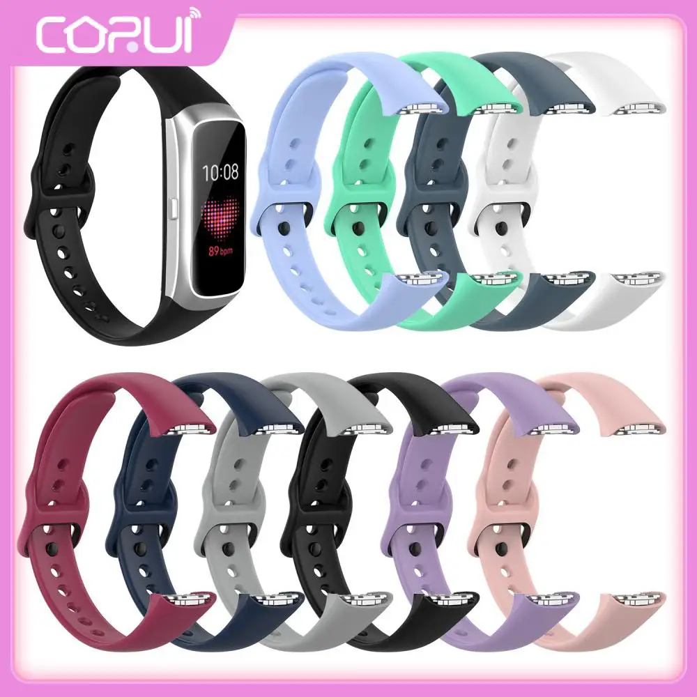 

Slicone Bracelet Loopback Strap For Samsung Galaxy Fit SM-R370 Multicolor Silicone Watch Band Straps