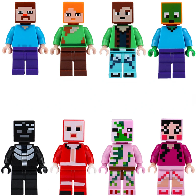 

Minecraft game peripheral toys compatible with building blocks series minifigure Stephen Creeper assembling building blocks