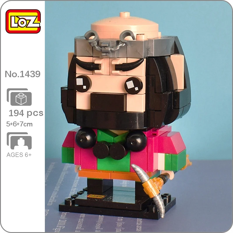

LOZ 1439 Legend Journey To The West Monk Sha Weapon Monster Doll Model DIY Mini Blocks Bricks Building Toy for Children no Box