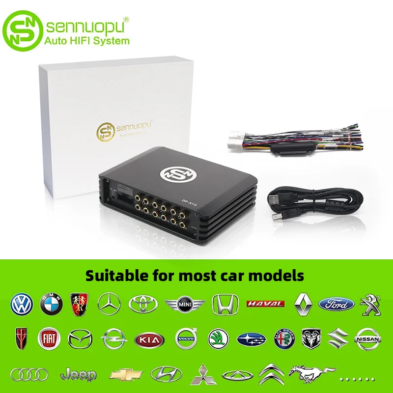 $105.00 Sennuopu Dp X10 1000w Dsp Processor Bluetooth Car Amplifier 4 Channels Class A Auto 12 V Automotivo Audio Low Amp for Car Sound