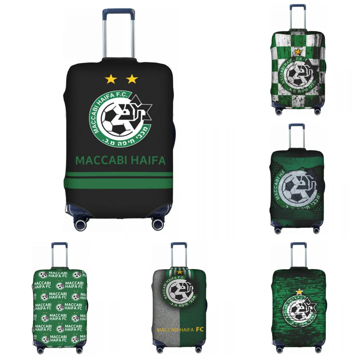 

Maccabi Haifa FC Travel Luggage Cover Suitcase Cover Fits 18-32" Luggage