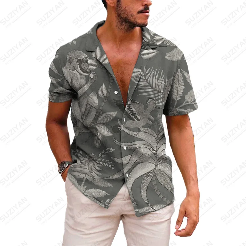 

New Gothic Turn-Down Harakuju Art Fashion Wear Men'S Best Selling Oversized Clothing Elements Loose Shirts Handsome Kinds Of