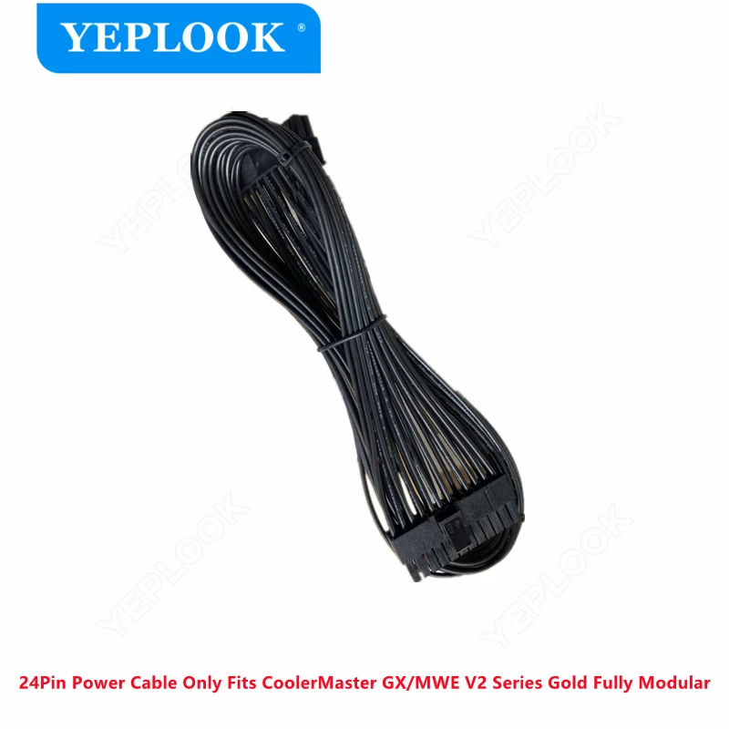 para 24pin 20 Mais Cabo de Alimentação Plana para Coolermaster 4pin Mwe v2 Ouro Totalmente Modular 550w 650w 750w 850w 1050w 1250w 10pin Mais 18pin