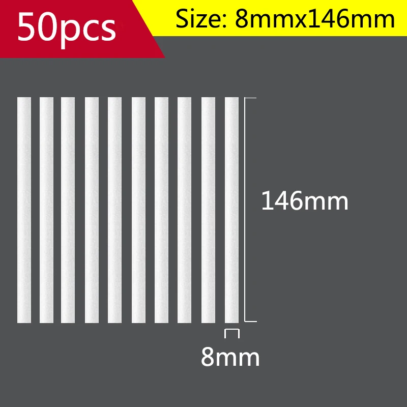 

8 мм x 146 мм 50 шт. фильтр USB домашний увлажнитель аромадиффузор Универсальный супер впитывающий сменный хлопковый фитиль фильтры Оптовая прод...