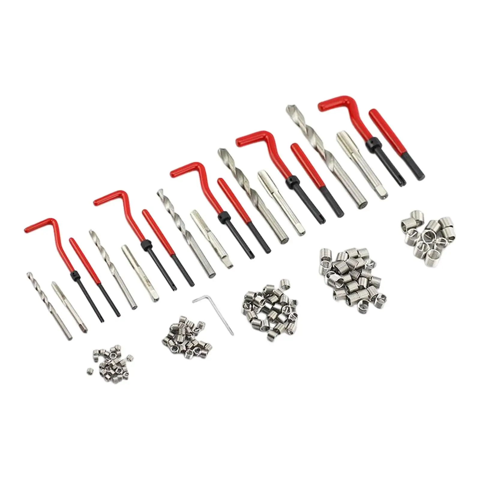 

131Pcs Thread Repair Tools Installation Tool Thread Repair Insert Kit for Auto Repairing