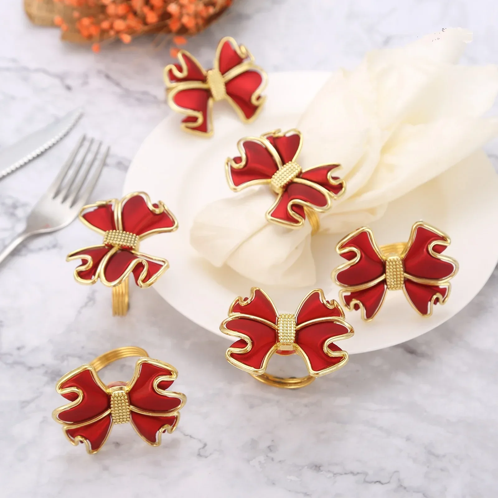 

Набор колец для салфеток из акрила, 6 шт.