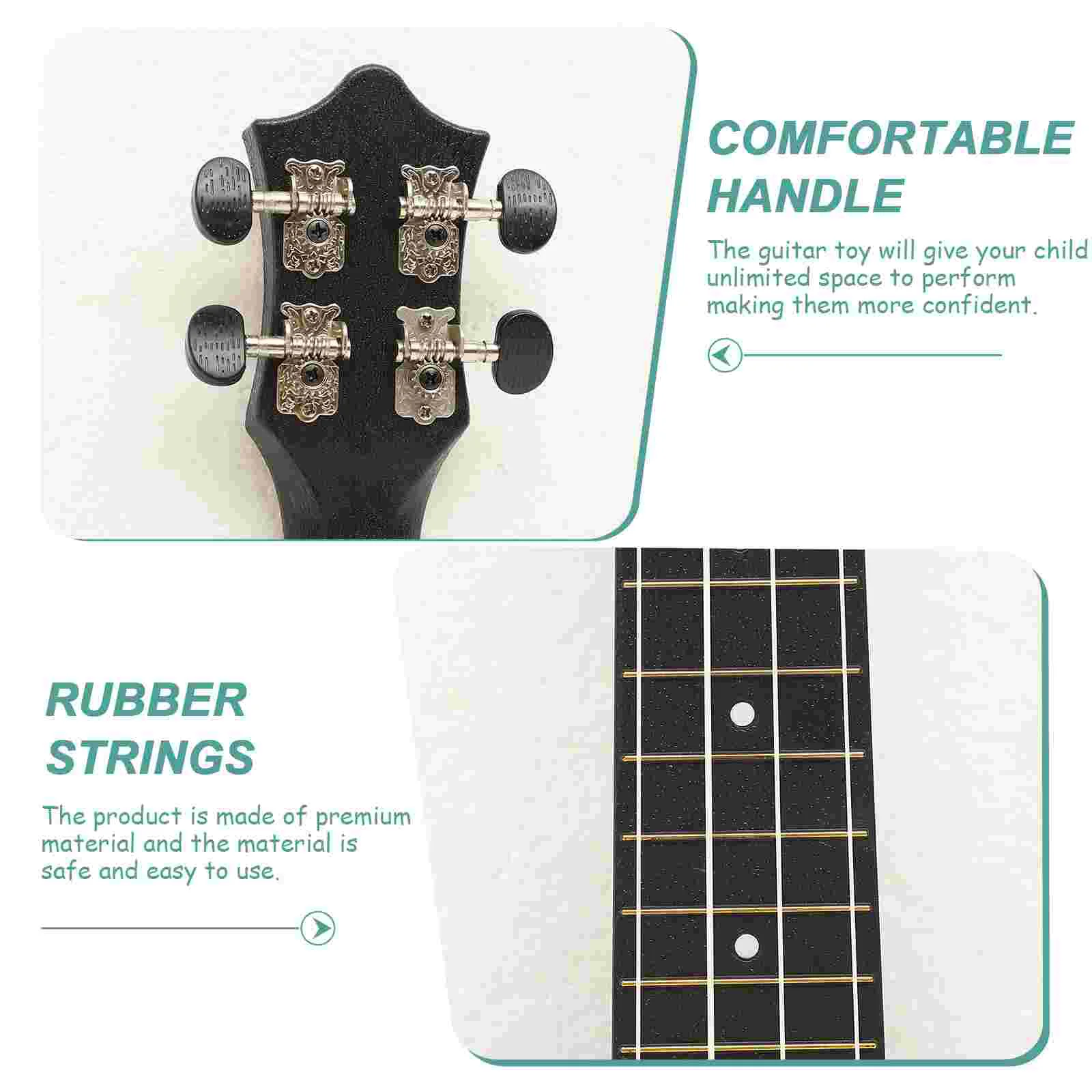 Four String Ukulele Beginner Guitars Wooden Soprano Children Kids Acoustic Carbon Fiber