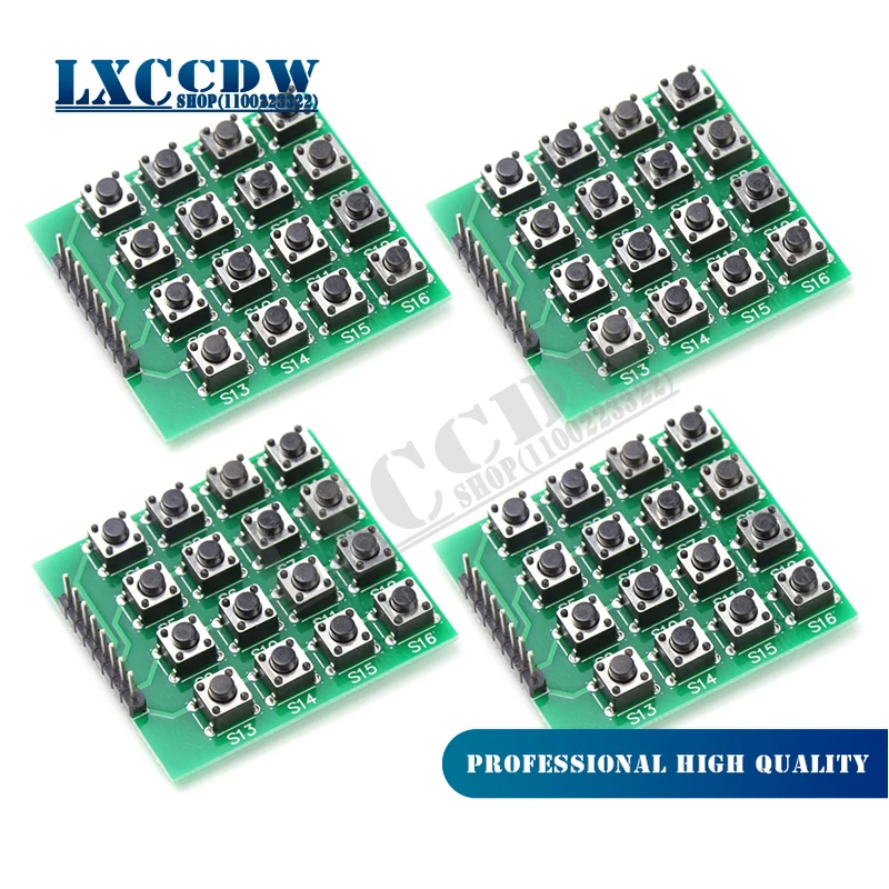 

5pcs 4x4 Matrix 16 Keypad Keyboard Module 16 Button Mcu new