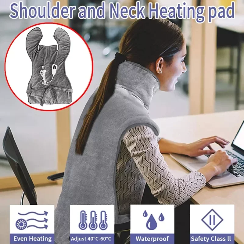 Blanket Heated Thermal Blanket Washable Neck Warmer Shoulder Pads 220v 110v Heated Mat Heating Home Applianc