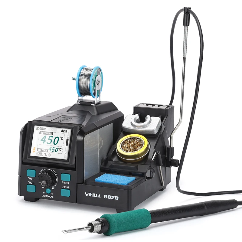 Yihua 982D Repaid Нагревательная пайка Staion Совместимая ручка паяльника C210/C245