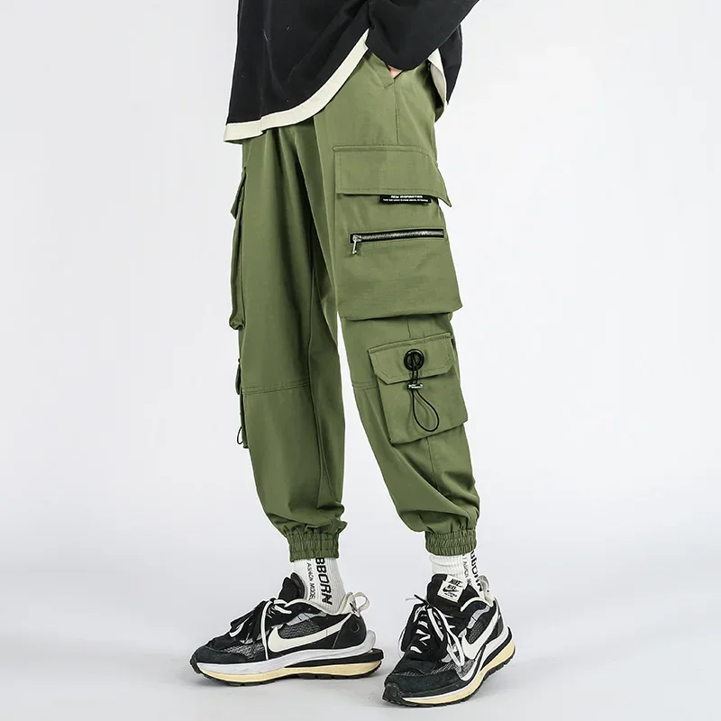 

Mens Cargo Pants Men Joggers Men 2022 Hip Hop Techwear Male Japanese Streetwear Harem Jogging Pants Trousers For Men Plus size