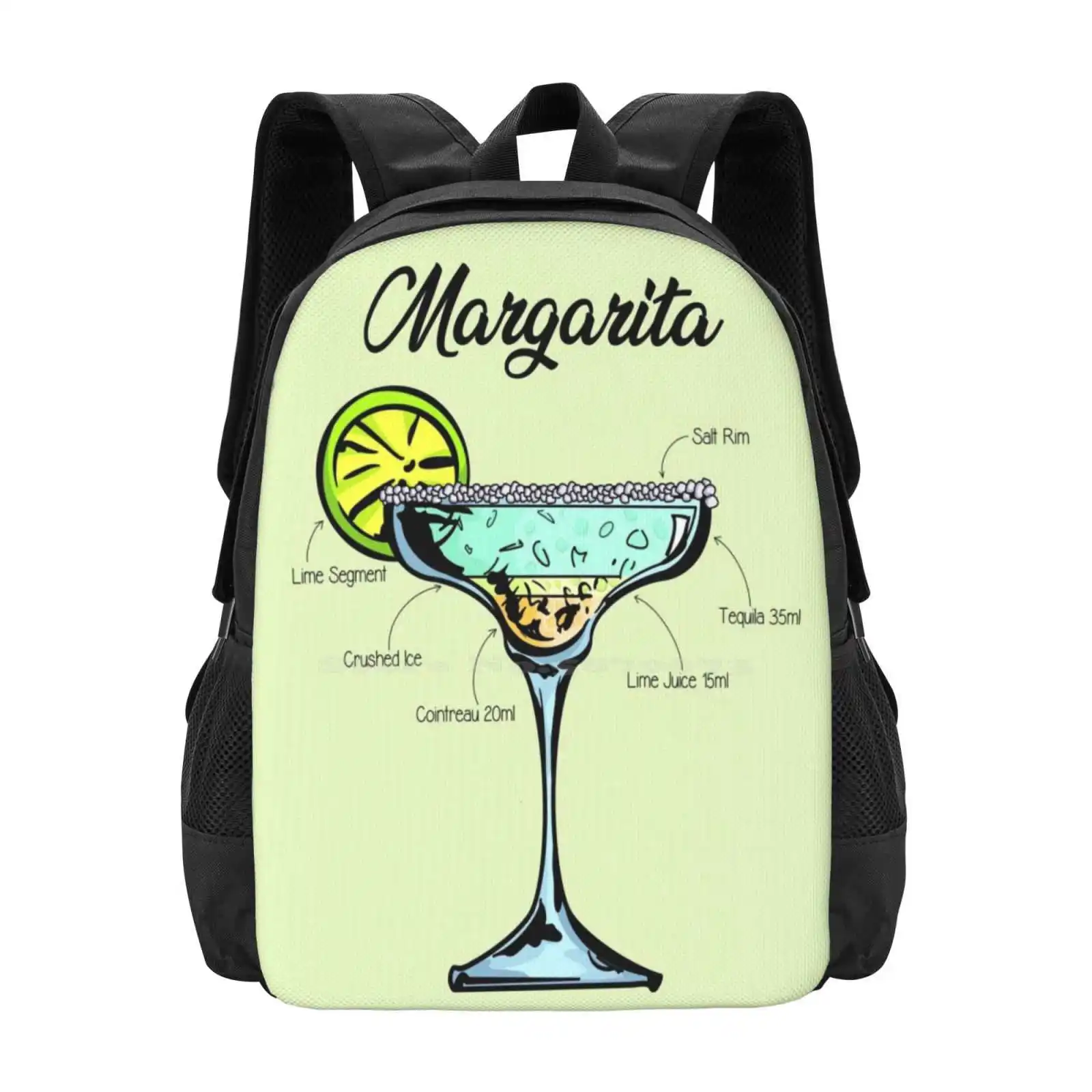 Margarita Cocktail Recipe Hot Sale Backpack Fashion Bags Cocktail Margarita Recipe Ingredients Salt Rim Tequila Lime Juice