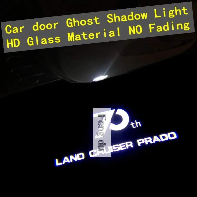 

2Pcs HD LED Car Door Light Projector Ghost Shadow Light Welcome Light Courtesy Atmosphere Light For 2010-2022 TOYOTA PRADO lc150