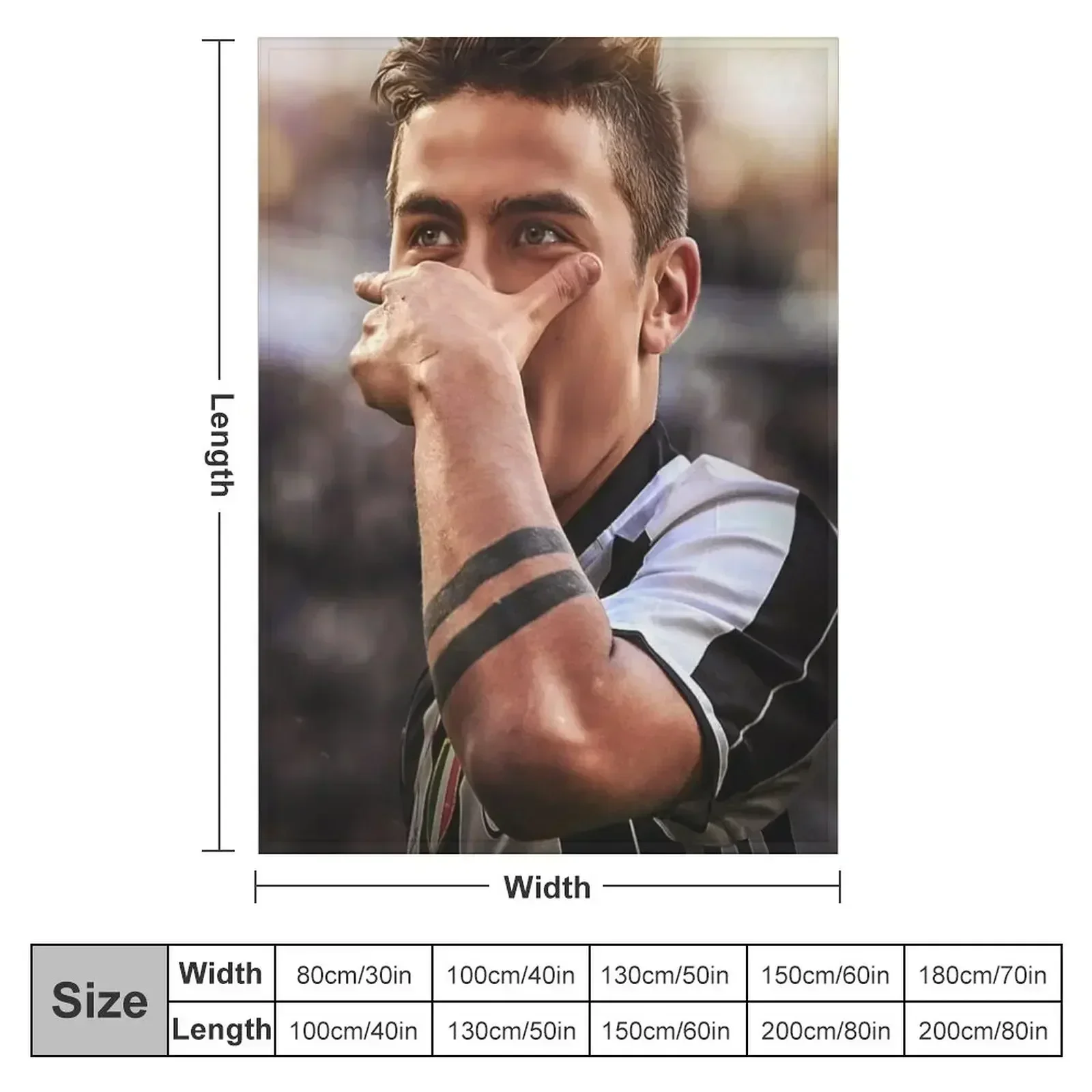 Плед paulo dybala 5 мягкие большие одеяла для пикника