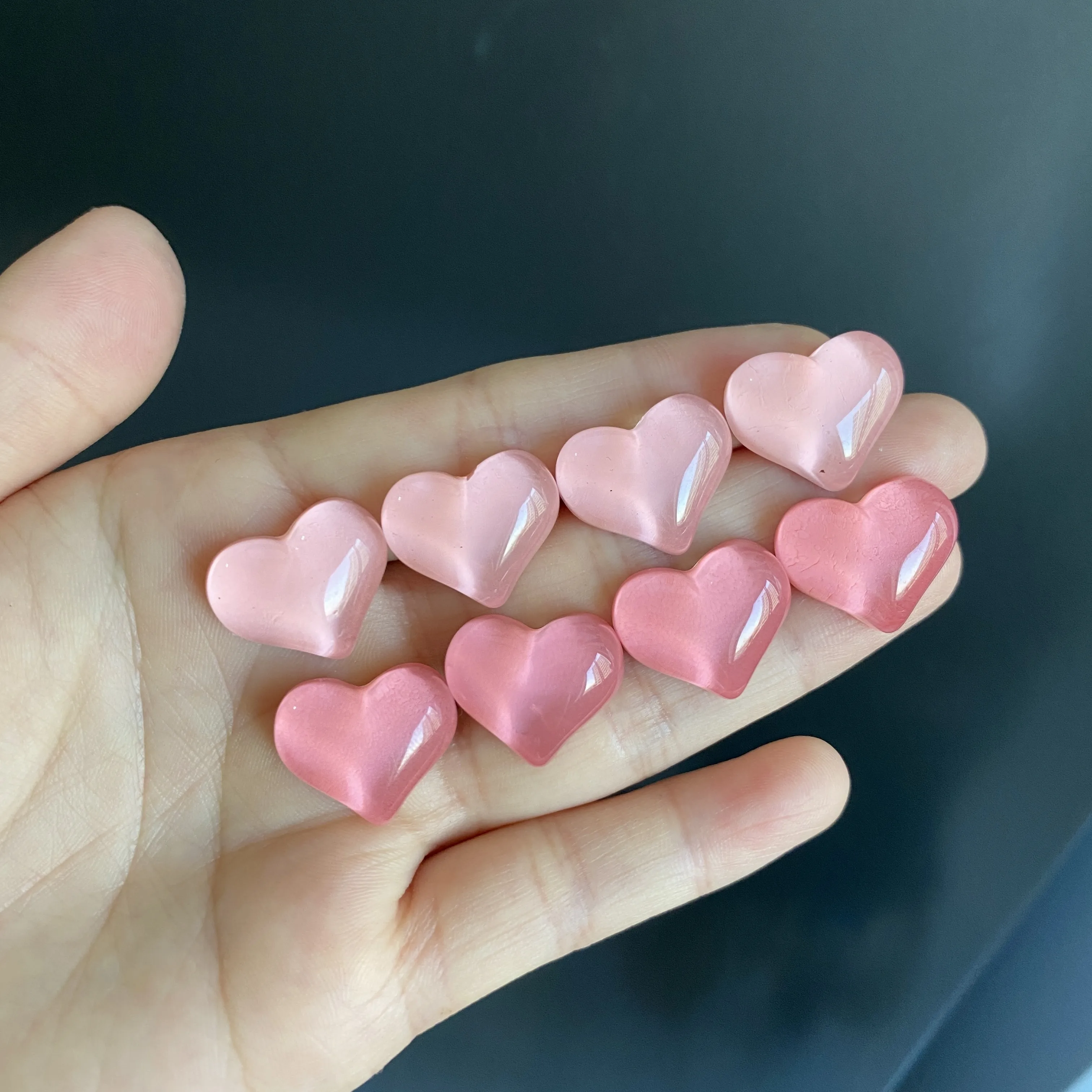 

Набор магнитов для холодильника сердечки 8 шт