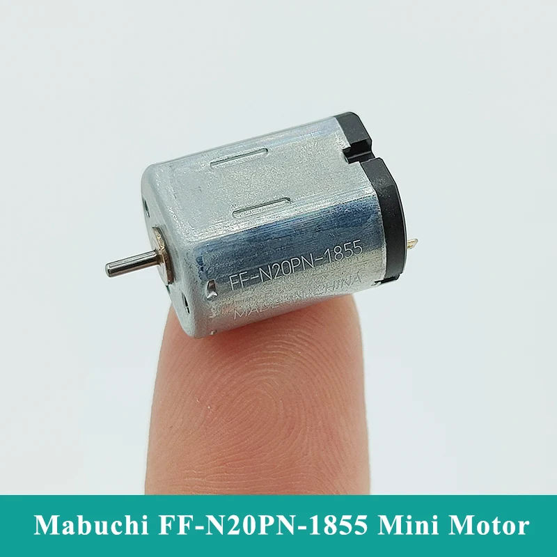 

MABUCHI FF-N20PN-1855 Mini N20 Motor DC1.5V 20000RPM High Speed Small 10mm*12mm Motor DIY Car AV CD DVD Player Electronic Lock