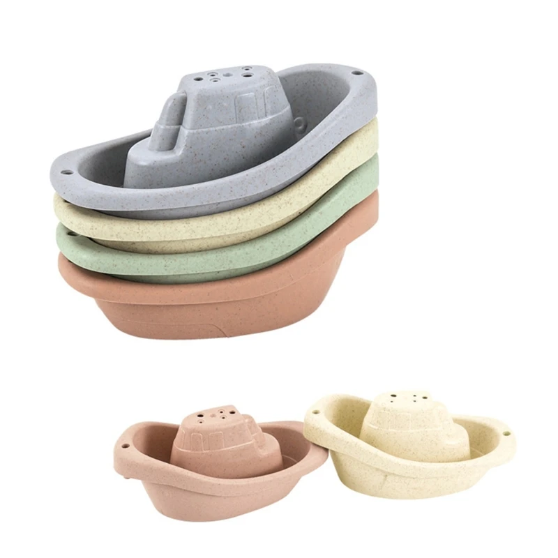 Beach Toy for Kids Interactive Water Toys for Baby Floating Stacking Cup Model Float Boat Swimming Pool Toys Bath Dropshipping