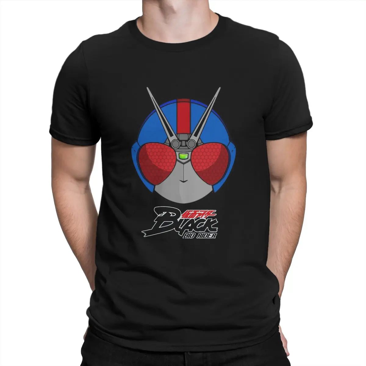 

Black Bio Rider Hip Hop TShirt Kamen Rider Japanese Anime Casual T Shirt Summer Stuff For Men Women