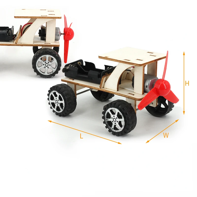 

Children's Experimental Rubber Band Pull Back Car Ferris Wheel Merry-go-round Piano Music Box Diy Material Assembly Toys