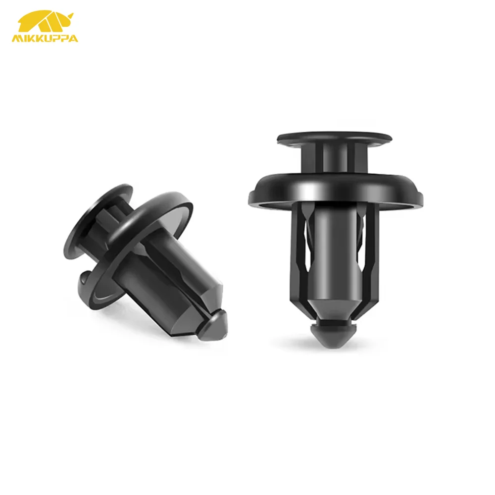 MIKKUPPA 100 шт. 10 мм новые нейлоновые зажимы для автомобильного бампера, пластиковые заклепки, фиксатор, комплект креплений накладки для Honda CR-V Accord