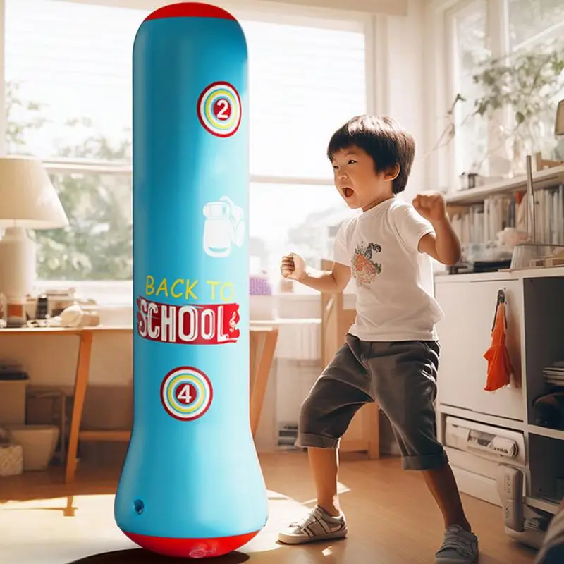Надувная игрушка для бокса подставка с насосом детей
