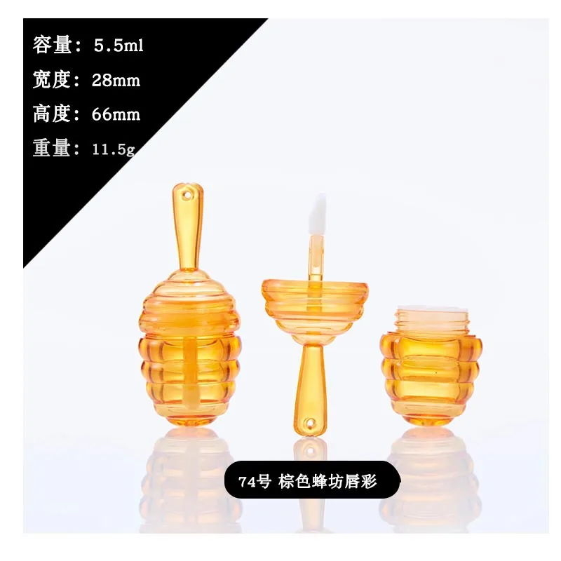 Пустой контейнер для жидкой помады сделай сам в форме меда бутылка блеска губ 5 мл