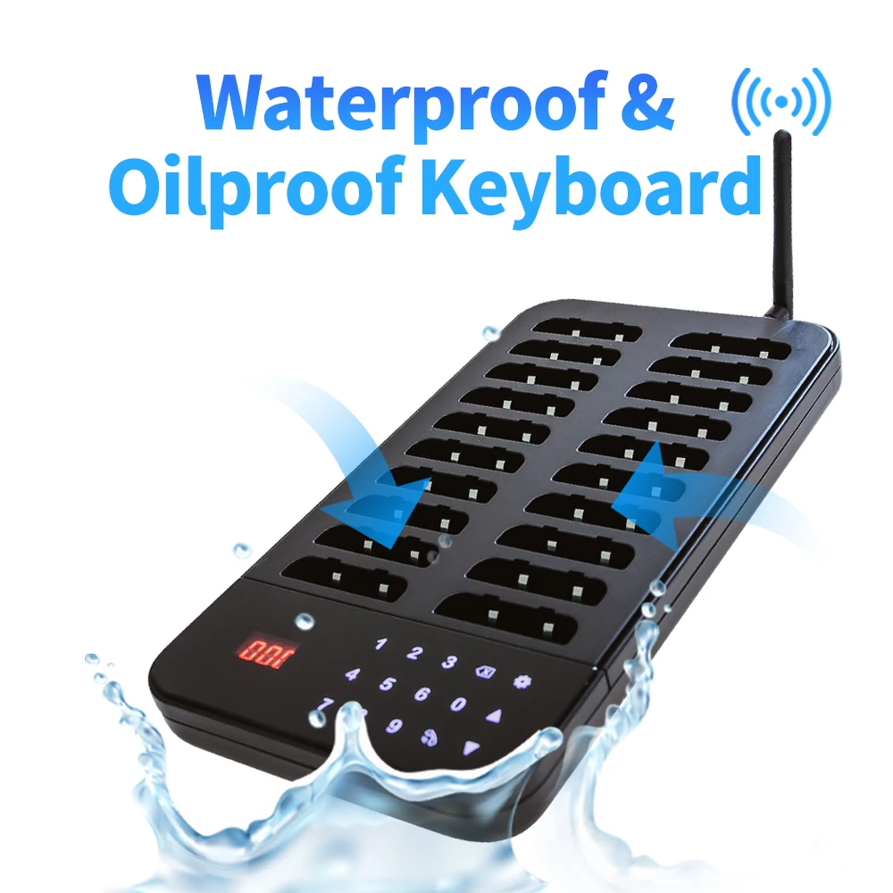 Беспроводная система пейджера для ресторана гостевой клиент вызов официанта