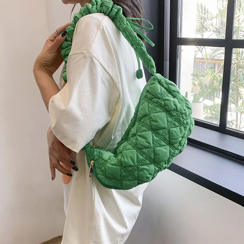 

Small Embroider Women's bag Crossbody Bags For Women Half Moon Shoulder Handbags 2023 summer Trends Luxury Brand Tote bag Female