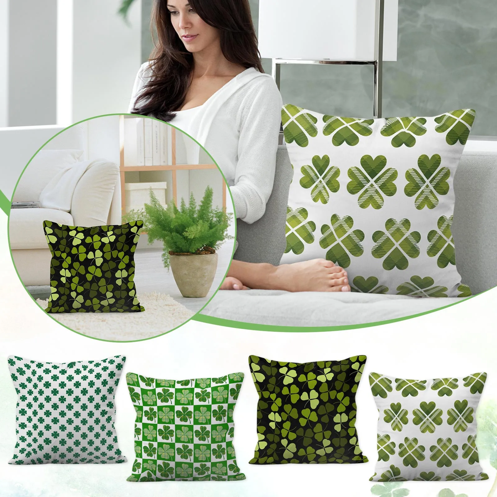 

Наволочка для малышей, подушки, 4 шт., наволочки на ирландский день, наволочки для гостиной, дивана, Юго-западные диванные подушки, наволочка ...