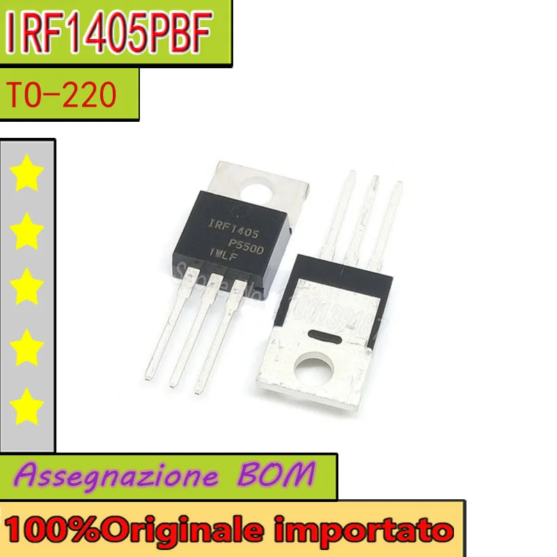 

100%Originale importato 10pcs/lot IRF1405PBF IRF1405 TO-220