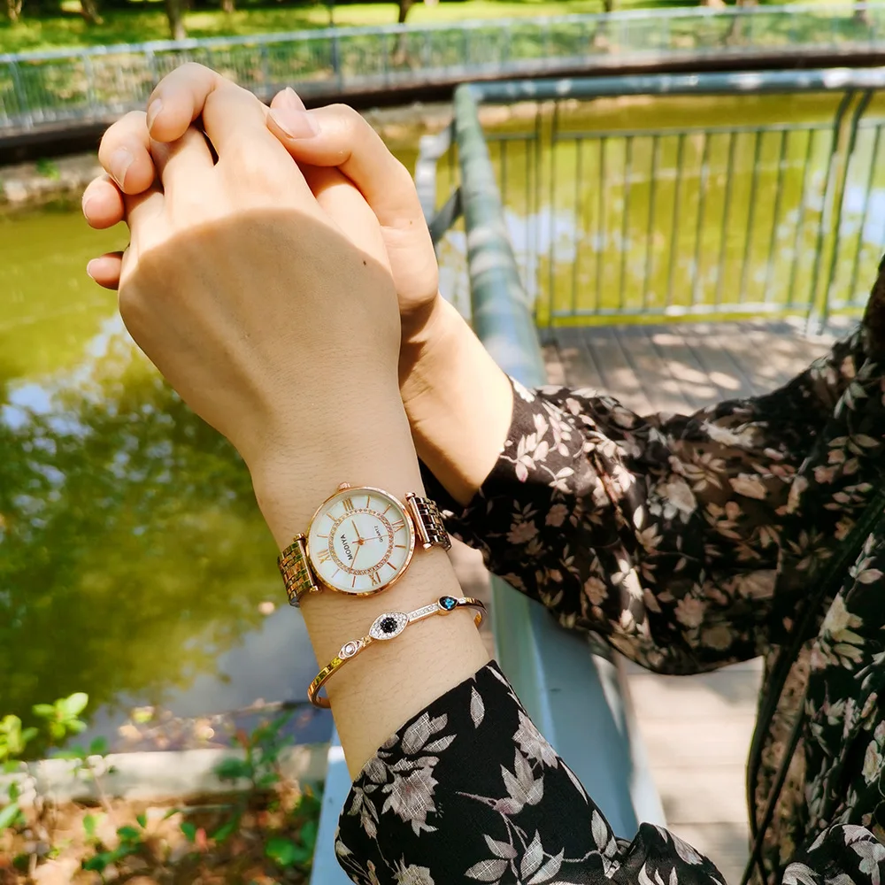 

Fashion hipster steel belt ladies watch simple temperament fashion watch gypsophila ladies watch